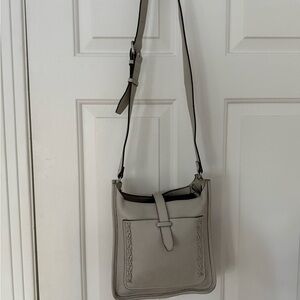 Rebecca Minkoff Light Gray Leather Crossbody Bag